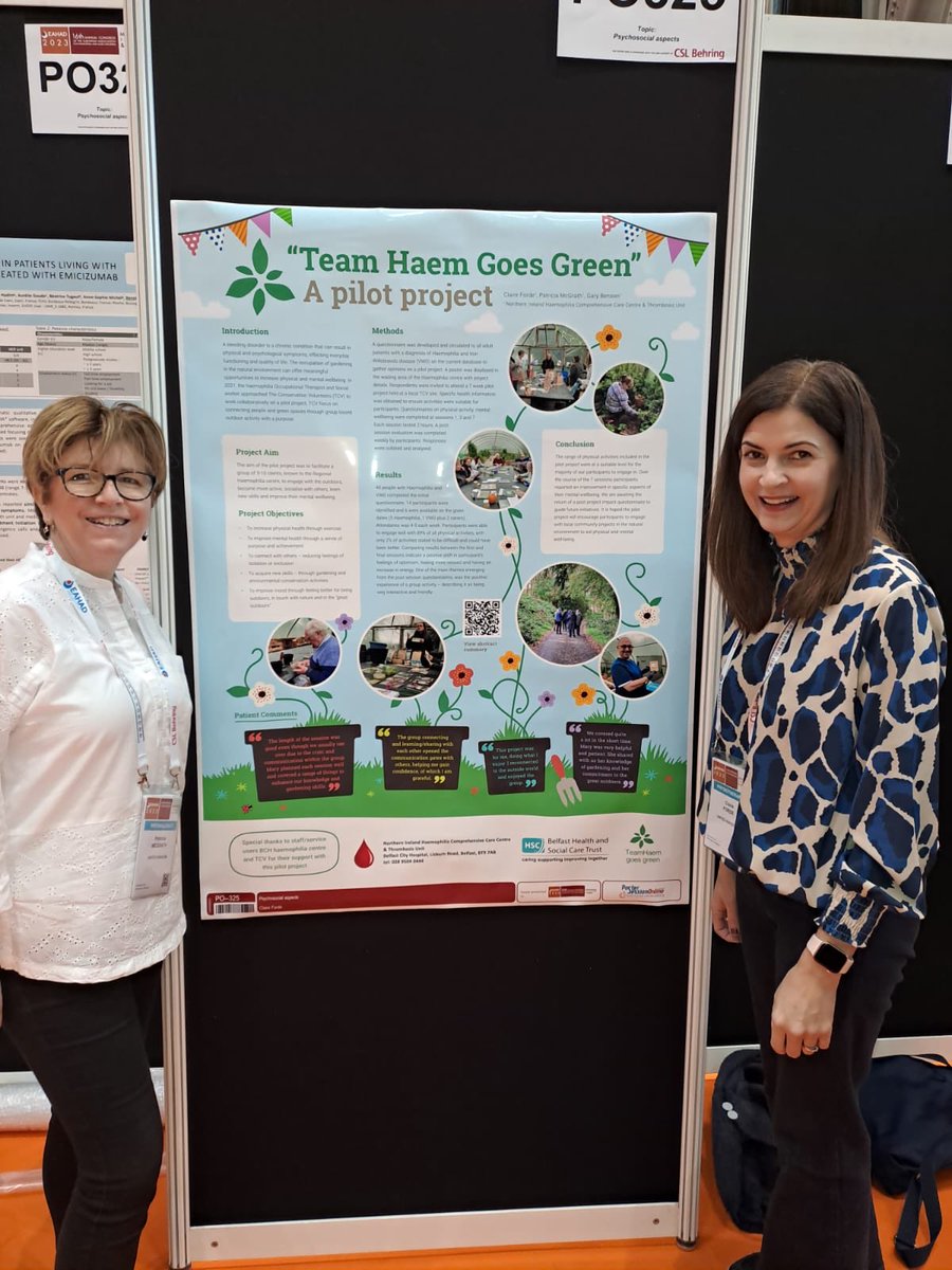 Such an amazing project to be showcasing in this international arena. Well done Claire and Patricia #EAHAD2023 #belfasttrust #teamhaem
