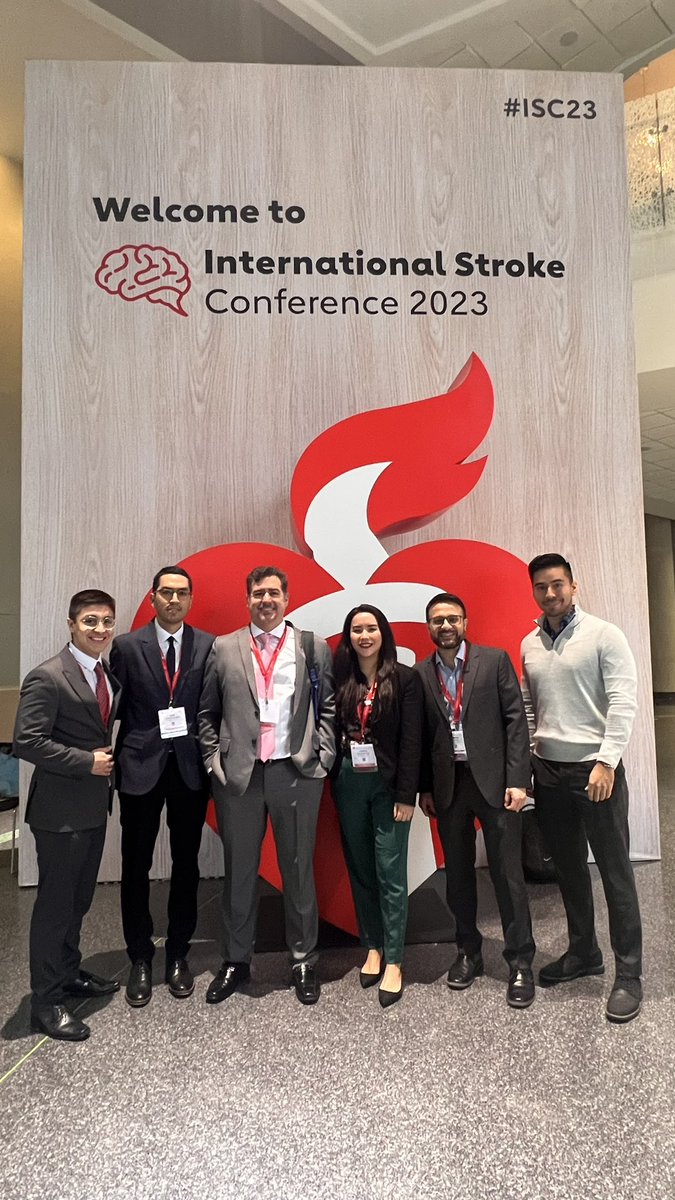 The Cerebrovascular and Neurointerventional Lab team in #ISC2023. Looking forward to enjoy, learn and share our work! @TudorGJovin @SVIN_MT2020 @svinsociety @IowaNeurology @uiowa