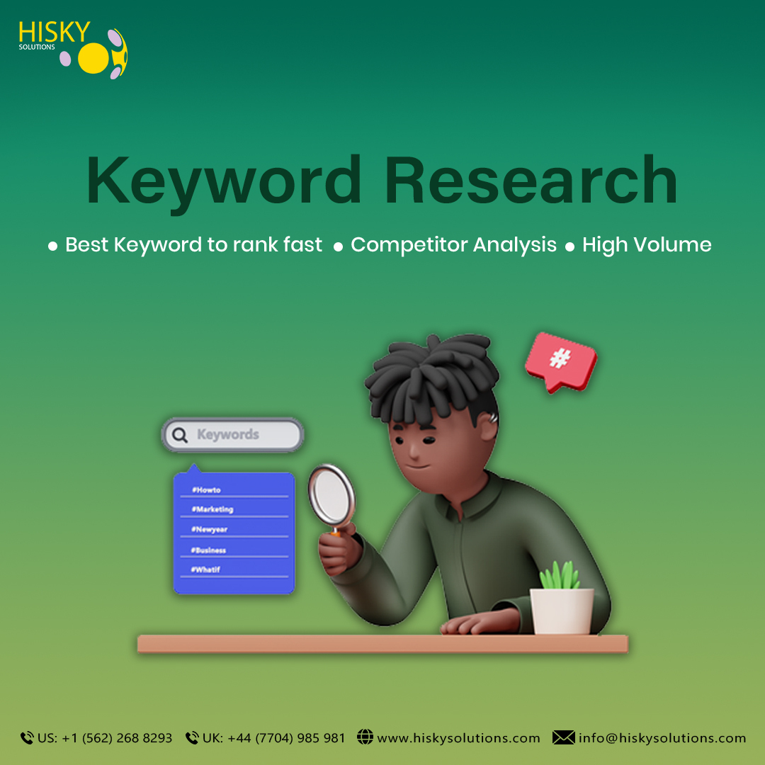 HiskySolutions's tweet photo. Keyword research is the most important part to grow up your business. Digital marketing is the effective way of business &amp; keyword research is the part of it.

#HiSky #HiskySolution #seoexpert #keywardresearch #bussiness #searchenginemarketing #seo #optimization #compititor #sem https://t.co/4u90zbCTkC
