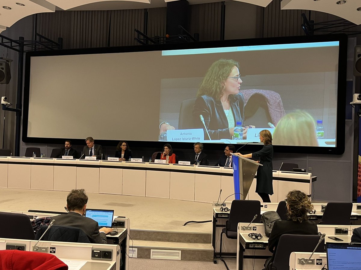 linagalvezmunoz's tweet photo. Empezando el debate sobre la Presidencia española 🇪🇸 del Consejo Europeo @EUCouncil junto a @TonoEPP y @EPoptcheva gracias a la Asociación de Españoles en las Instituciones 🇪🇺 #AEFICE. https://t.co/CkGnJ1tGas