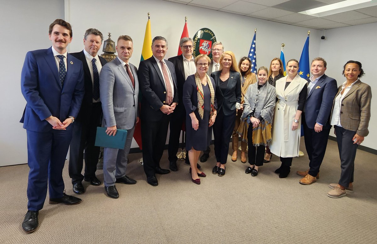 EU Heads of Missions meeting at Consulate General of Lithuania, with special guest Ms. Laryssa Reifel, Director of Ukrainian Cultural Centre in LA