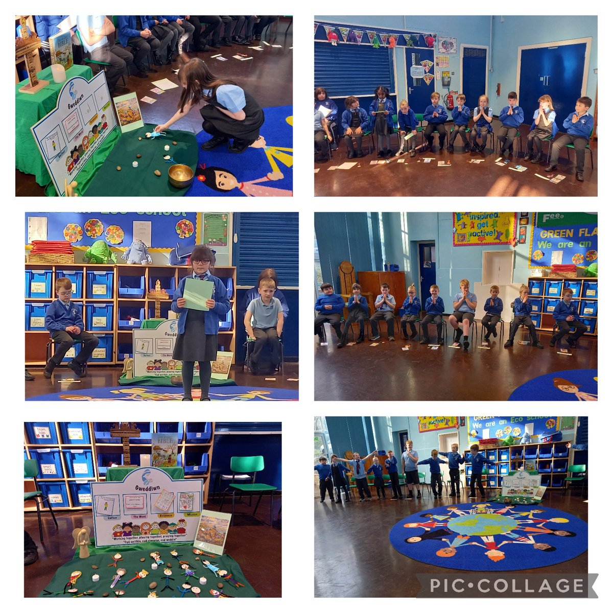 OLAPrimary's tweet photo. Dosbarth 3 welcomed family and friends to share in the collective worship they planned as part of our topic 'A People of Prayer'. Diolch to everyone who joined us, it was a lovely prayerful time in a busy day π @CathEdService @catholiccwmbran #kipandfriends #faithfilled https://t.co/rtB0DQxwWs