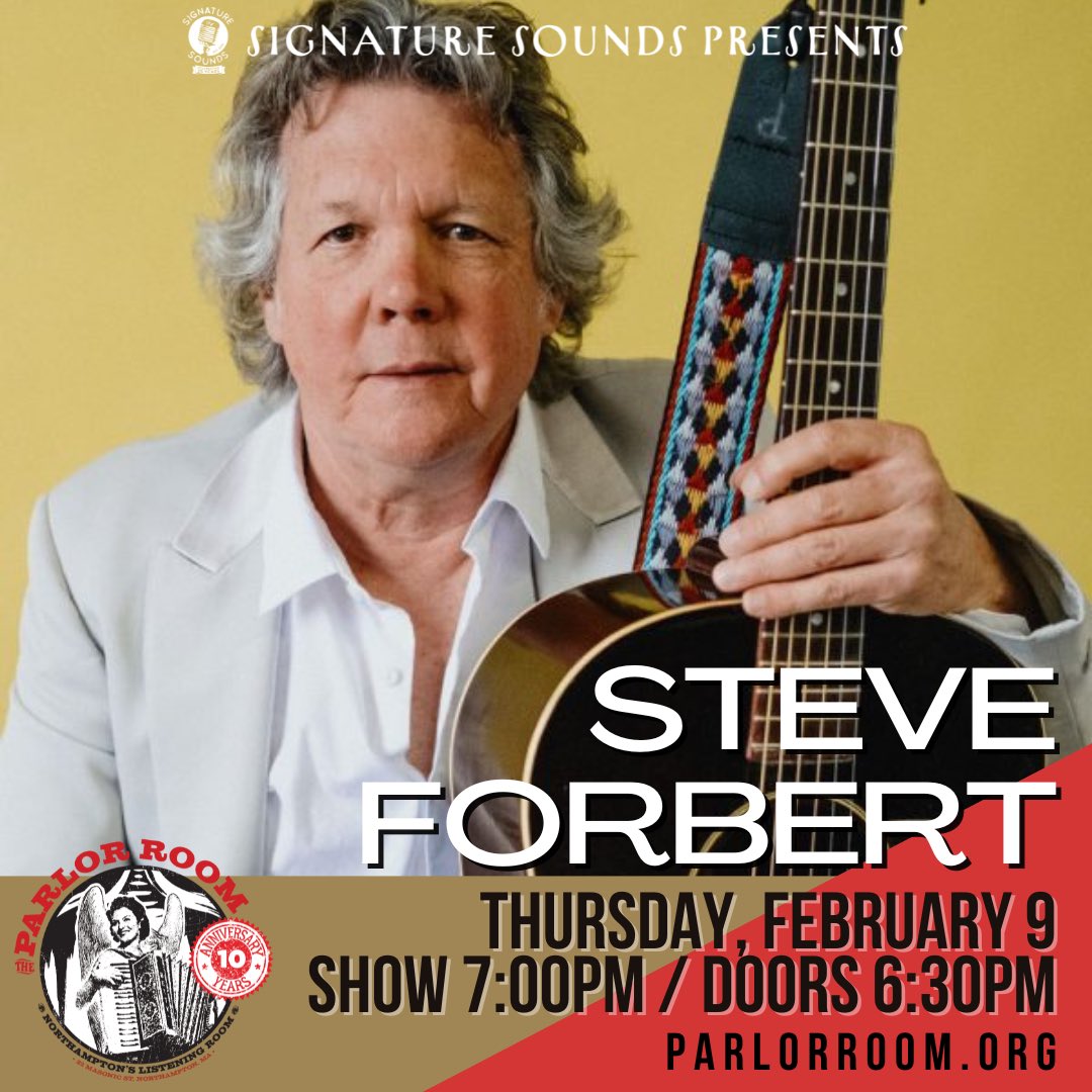 I will be performing live with lead guitarist George Naha at The Parlor Room this Thursday, February 9th in Northampton, MA. Come out and see us!

Doors 6:30pm/Show 7:30pm
Tickets: bit.ly/3EqRZyE

#steveforbert #theparlorroom #northamptonma #georgenaha #concert #folkrock