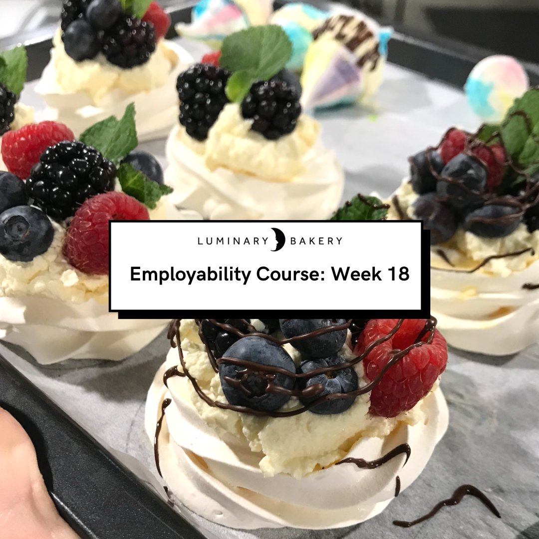 LuminaryBakery's tweet image. Last week, with only one week remaining until they complete Phase 1 of the #LuminaryEmployabilityCourse our trainees practised some trickier skills; making beautiful merengue and tempering chocolate!