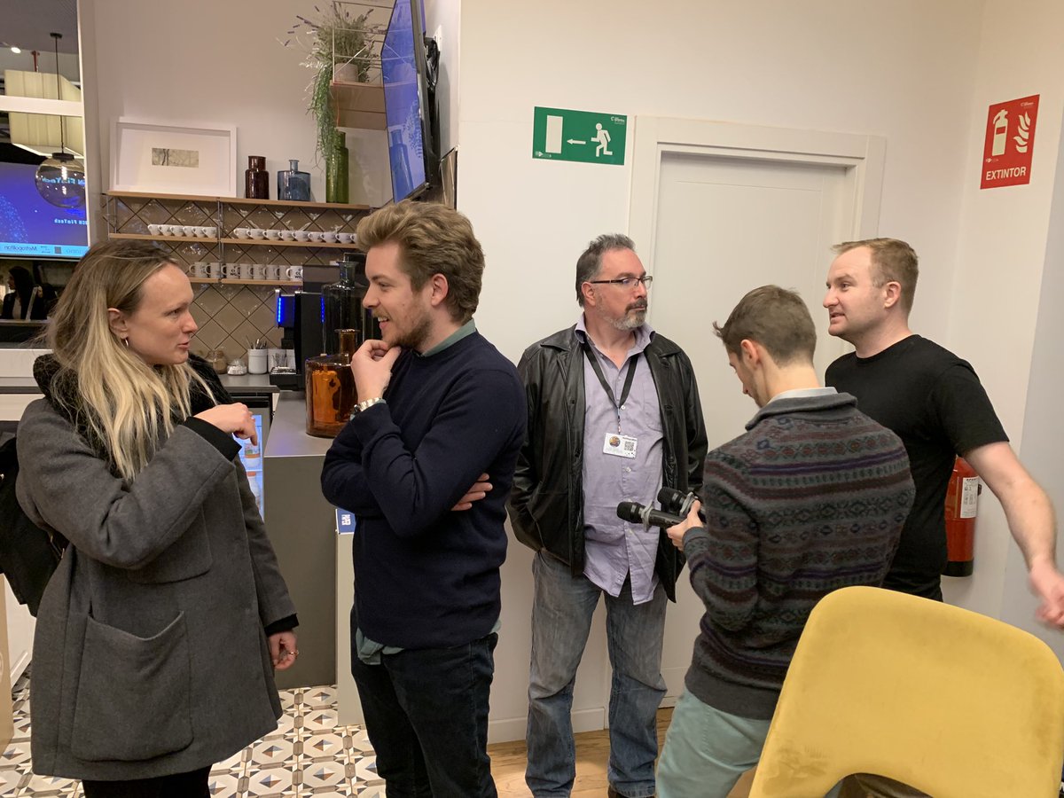 adrianafreitas's tweet photo. Setting @bcn_fintech @onecoworkbcn
panel on #FinTechWinter w/
Philipp Kolobkov @plugandplaytc
& @Zone2boost
Tristan Pelloux @fintech_review and
Me
#DiFi #AI #DataSecurity #DataPrivacy #Banking
Thx @Barcinno @bcnmetropolitan @AbroadenCo @BarnaBrew @BourbonCreative @AmerSoc https://t.co/V4U4E7peve