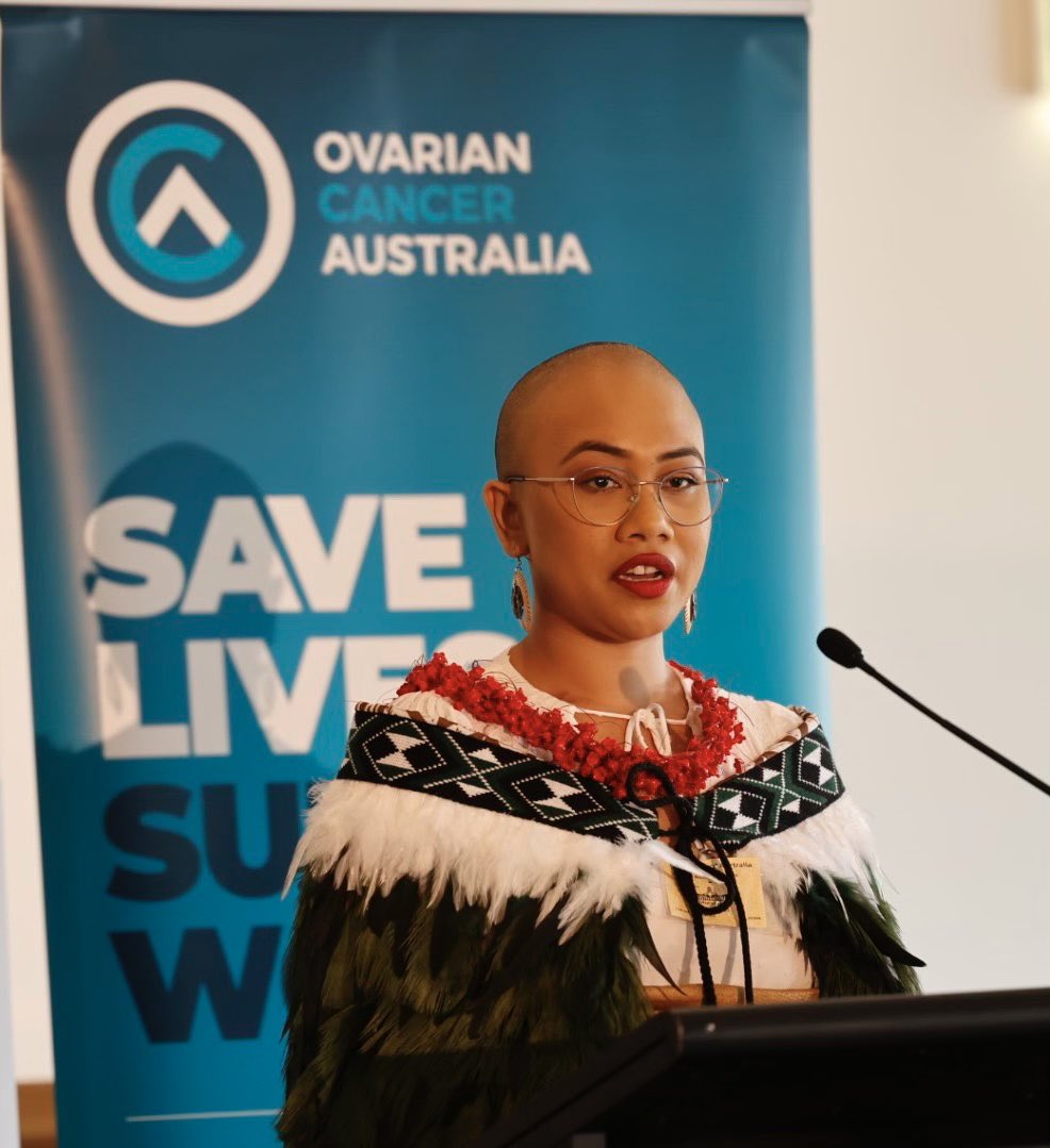 OvarianCancerOz's tweet photo. Thanks to all who attended our 2023 Teal Ribbon Parliamentary Breakfast. Keynote speaker, Alisi Jack Kaufusi, delivered a powerful speech and called on everyone in the room to “use her story as a stimulus for action”, and received a standing ovation. #ovariancancer #OCAM2023 https://t.co/RpwvZPQpSU
