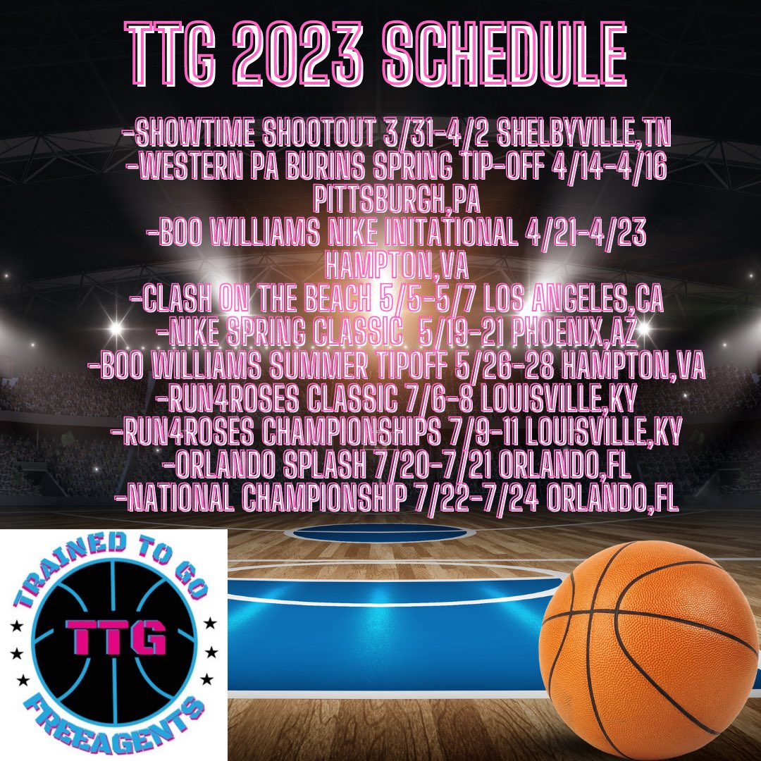 Coming to a city near you ⛹🏼‍♀️.             #Ttg #ttgfreeagents #17u #ohiobasketball #roseclassichoops #insiderexposure #e40 #elite40 
#boowilliamssportsplex #esp #sportscenternext #wnba
#ladiesbasketball #womanscollegebasketball
#futurecollegeathlete #nikeeybl #boowilliams