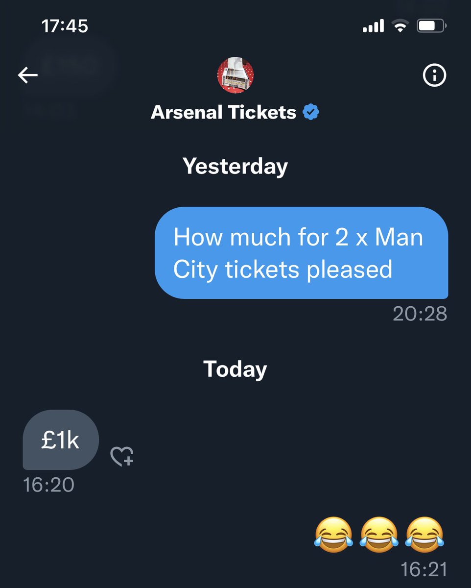 adrianbell62's tweet photo. @Arsenal F*****g touts https://t.co/mDgm91Nn0E