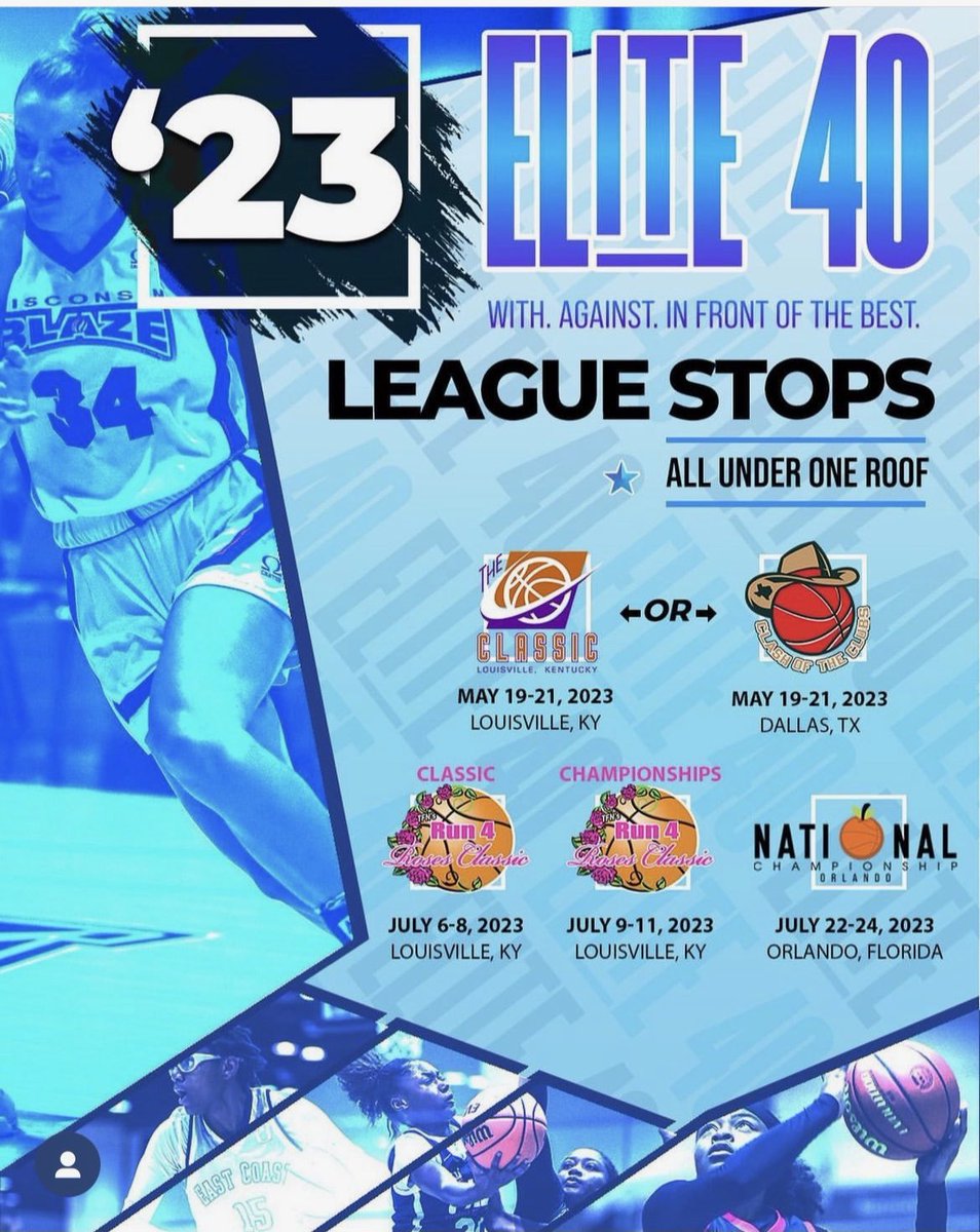 With, Against. In front of the best <a href="/Elite40League/">Elite 40 League</a> We coming!! Thanks for the opportunity #e40 #elite40 #ohiobasketball #legacyhoops #elite40league