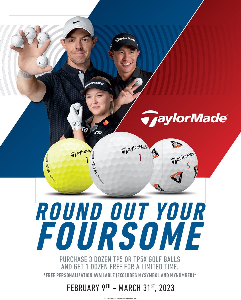 dauphingolf's tweet photo. From February 9th - March 31st, TaylorMade is running a promotion on gloves and packs of golfballs, buy three get the fourth free!

If you are interested, contact Shawn Woods at shawn@golfdauphinlake.ca or at 204-647-9401 (call or text) to order. https://t.co/VLtoBChsCK