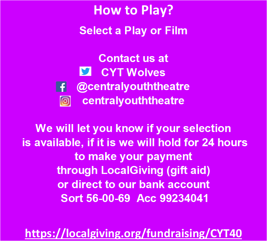 CYT_Wolves's tweet photo. Here's an update on our 200 plays card!

If your favourite is still there get in touch. All squares are £5 each and you could win £50!

We'll close the competition on the 31st March so get your requests in quick. https://t.co/8pL3iIx0CF