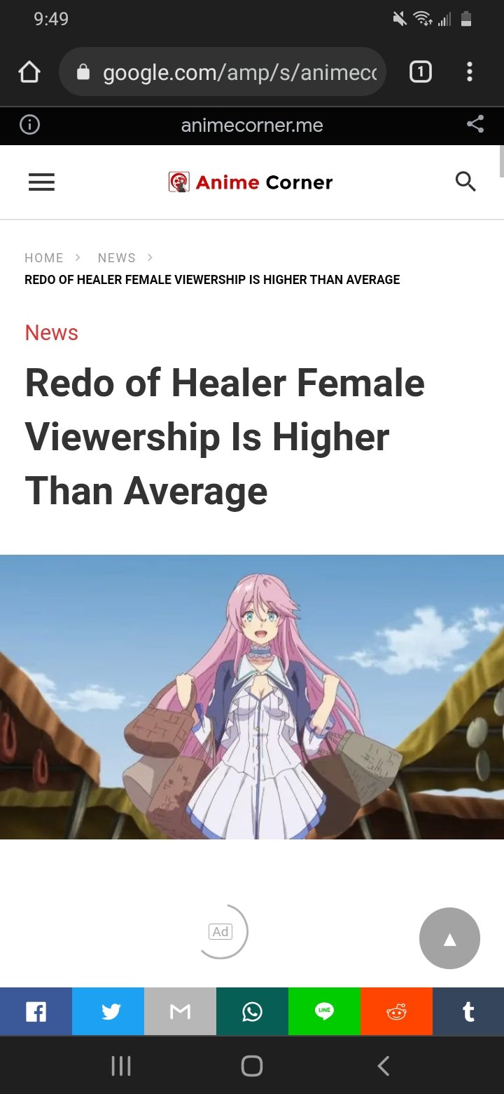 Redo of Healer Female Viewership Is Higher Than Average - Anime Corner