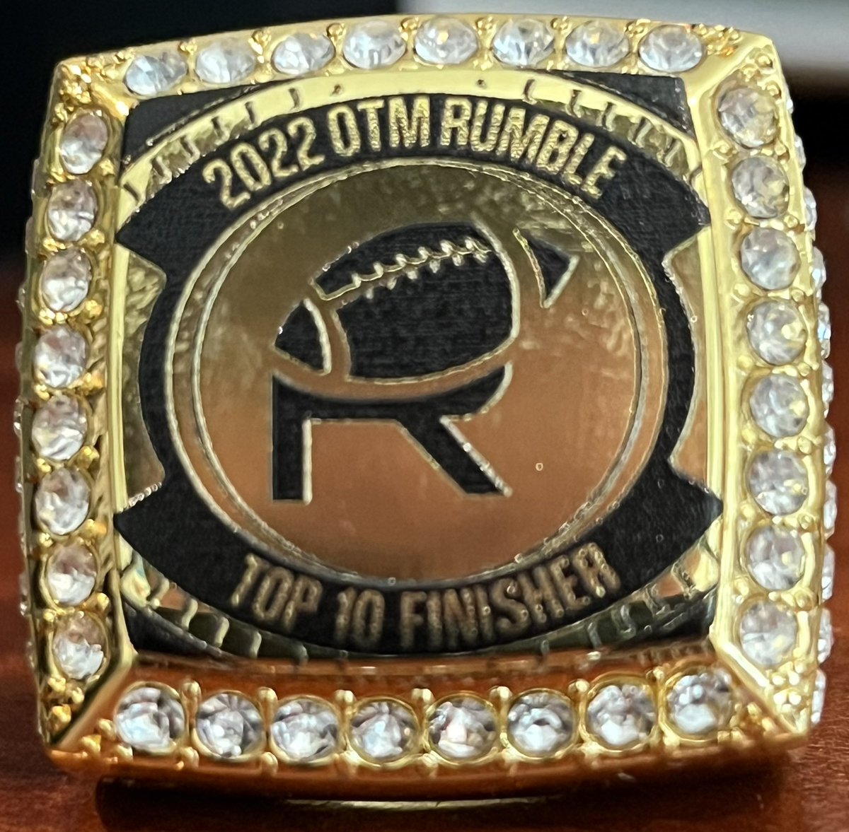 Baller448's tweet photo. Just received my ring for placing 2nd in the Rumble. Many thanks to @OwnTheMomentNFT and @TrophySmack https://t.co/3yysVcg97H