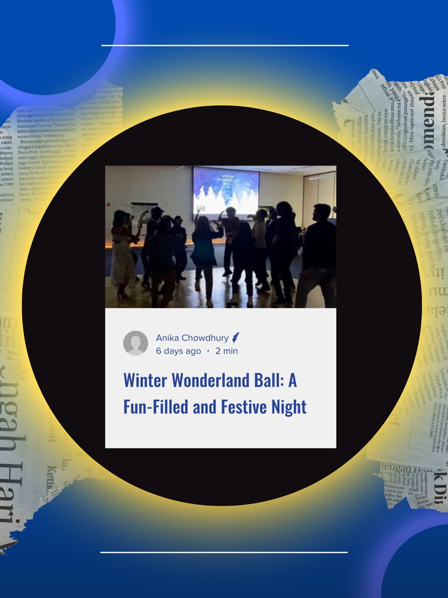 MichiganJournal's tweet photo. This week’s MPA is “Winter Wonderland Ball: A Fun-Filled and Festive Night,” written by Anika Chowdhury. Congratulations to Anika and the Student Life section! Anika’s article, which also won AOTW, can be read here: https://t.co/Msibt1BbTA

MPA: Week of 1/30 https://t.co/QYXOtAj82u