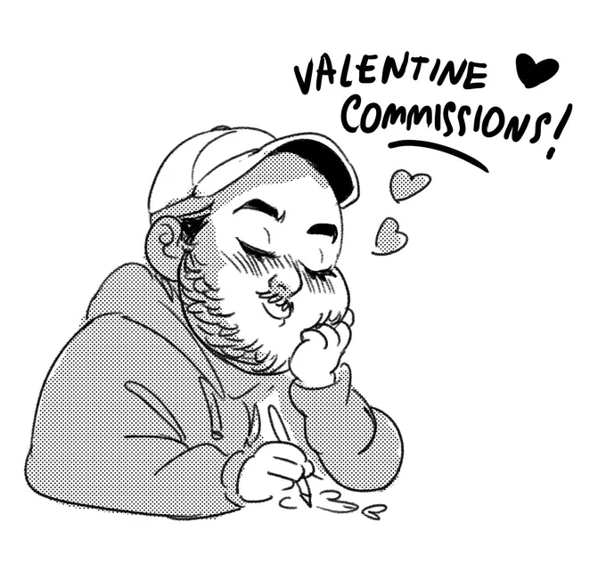 I know it's only a few days from now but I'm up to do a couple of Valentine commissions! DM for more info :) 