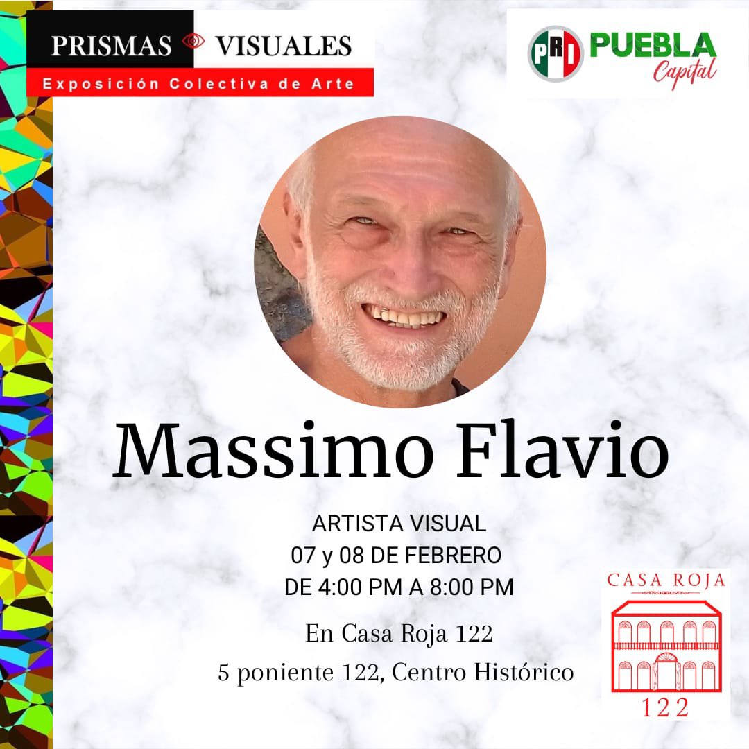PRIPueblaCapi's tweet photo. Massimo Flavio se presenta  en #PRIsmasVisuales.
Desde la década de los sesenta realiza pinturas, plasmando en sus obras, su cotidianidad y abstrayendo con imaginación su realidad de la historia. https://t.co/1QzkvOguIN