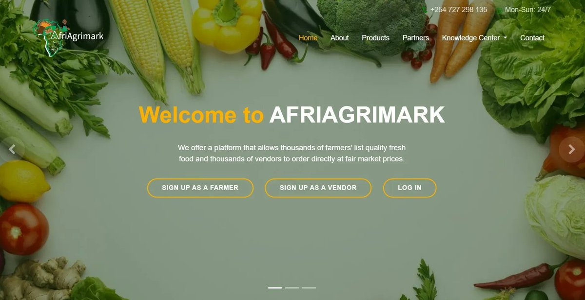 Built In Kenya (@builtinkenya) on Twitter photo Afriagrimark
Offers a platform that allows thousands of farmers' list quality fresh food and allow vendors to order directly at fair market prices.
T: <a href="/afriagrimark/">Afriagrimark Ltd</a>
W: afriagrimark.com
#BuiltInKenya
#KenyanStartups
#StartupsInKenya Afriagrimark
Offers a platform that allows thousands of farmers' list quality fresh food and allow vendors to order directly at fair market prices.
T: <a href="/afriagrimark/">Afriagrimark Ltd</a>
W: afriagrimark.com
#BuiltInKenya
#KenyanStartups
#StartupsInKenya