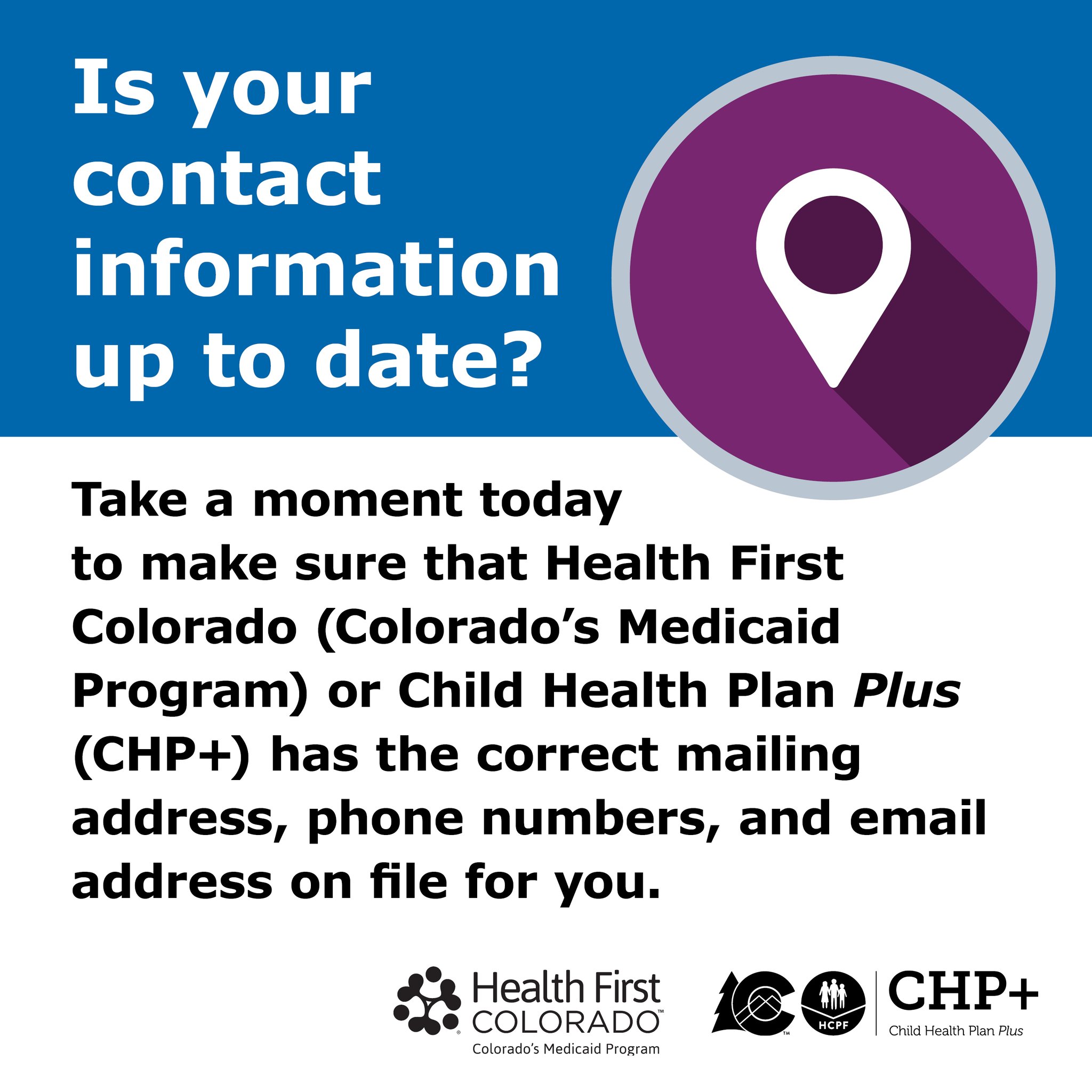 Colorado Access on Twitter " ️Has your address/contact info changed in