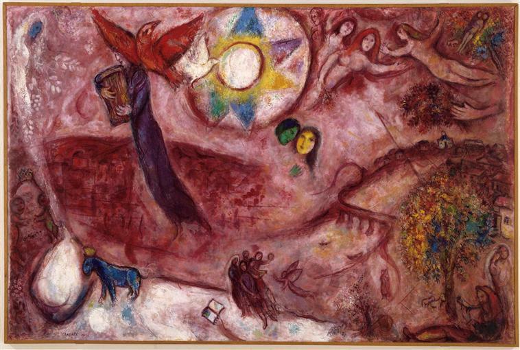 artistchagall's tweet photo. Song of Songs V, 1965 #surrealism #marcchagall https://t.co/3EiYlwi54b https://t.co/vqRuh0B1oI