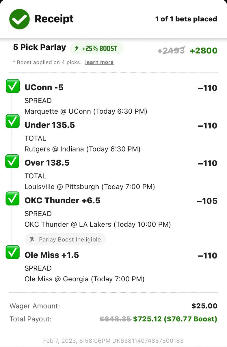 TheParlay_Boyz's tweet photo. Tomorrow is another day 💰 #RedemptionBet #sportsbook #SportsGambling #GamblingTwiitter #parlayordie https://t.co/zQbwrPcRfm