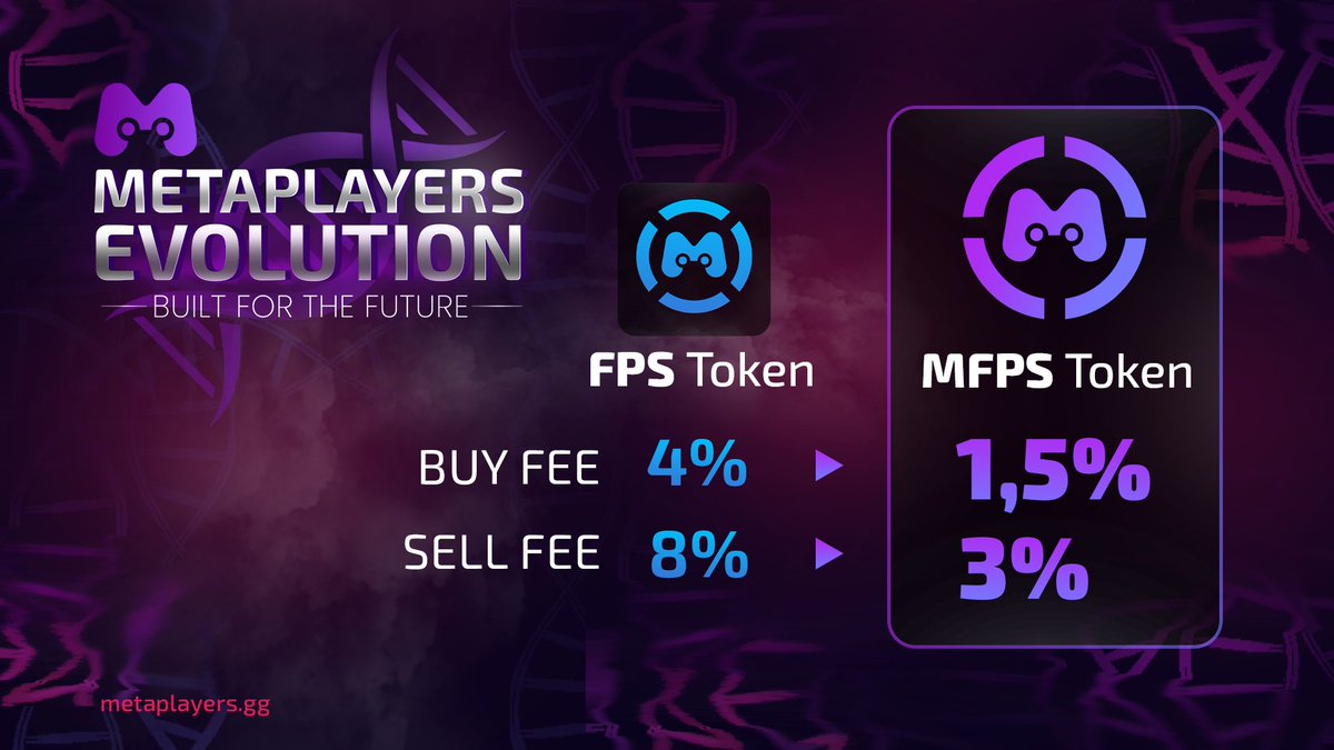 Among many perks, #MPEvolution will bring lower buy and sell fees to $MFPS on <a href="/PancakeSwap/">PancakeSwap</a>! 🔻

Many #crypto investors prefer #DEX trading, so besides #CEX, our new token will be avalaible without KYC as well! 💪

#Binance