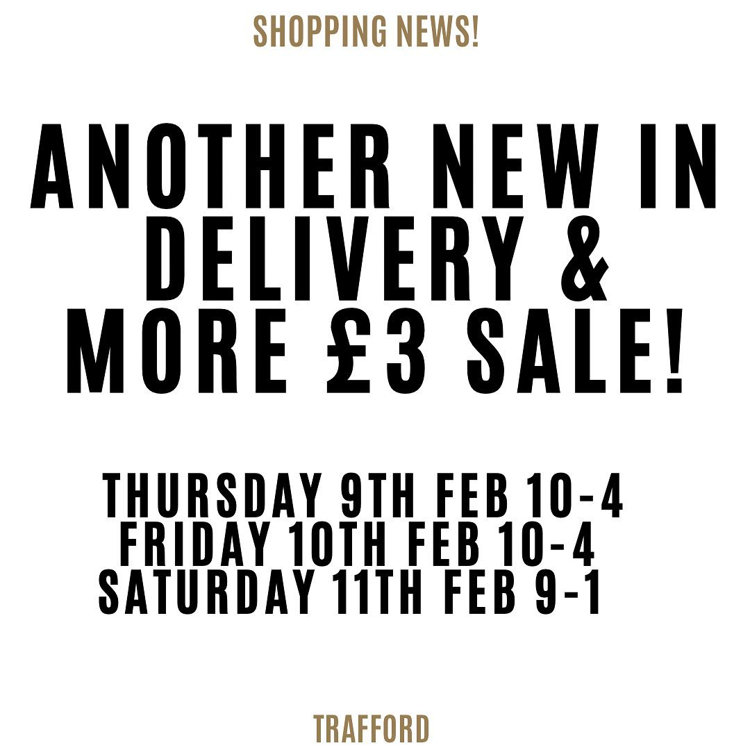 tkltd's tweet image. More New In &amp;amp; Backroom £3 Sale 😍 - mailchi.mp/traffordknitwe…