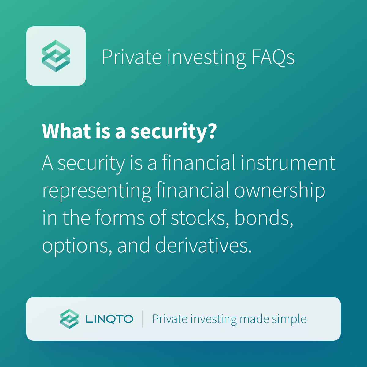 Linqto on Twitter "Invest in your future with securities financial