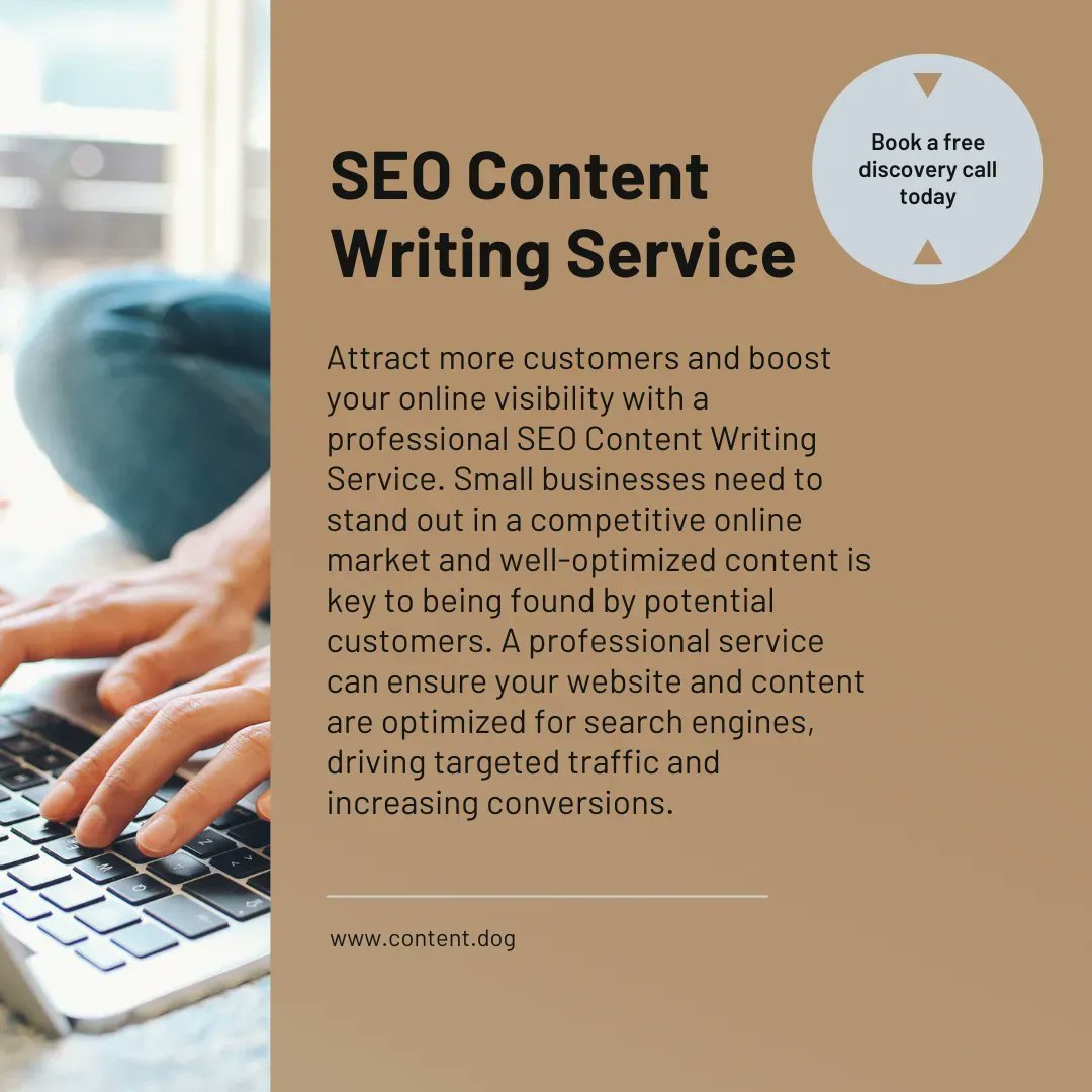 ContentDog2's tweet photo. Get ahead of the competition with our professional #SEOContentWritingService! Optimize your online presence and attract more customers with well-crafted, search engine-friendly content.

Learn more on how we can help at: https://t.co/teqMl5cYuR 

#BoostYourVisibility https://t.co/WooOdd9NJe