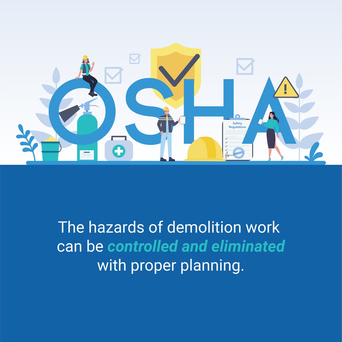 SmartTrainingLL's tweet image. Check out EHS Daily Advisor for a look at OSHA&apos;s demolition requirements and the risks associated with them.

EHS Daily Advisor➡️ ehsdailyadvisor.blr.com/2023/01/back-t…
.
.
.
#OSHA #construction #EHS #personalprotectiveequipment #compliance #elearning #LMS