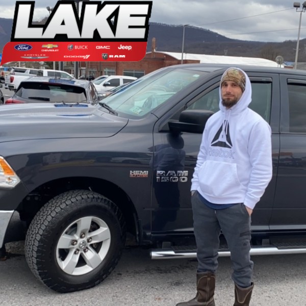 lakeauto's tweet photo. We hope you're loving your RAM 1500, Justin! Thank you for choosing Lake Auto for your truck-buying experience. https://t.co/Hl0rZv139e
