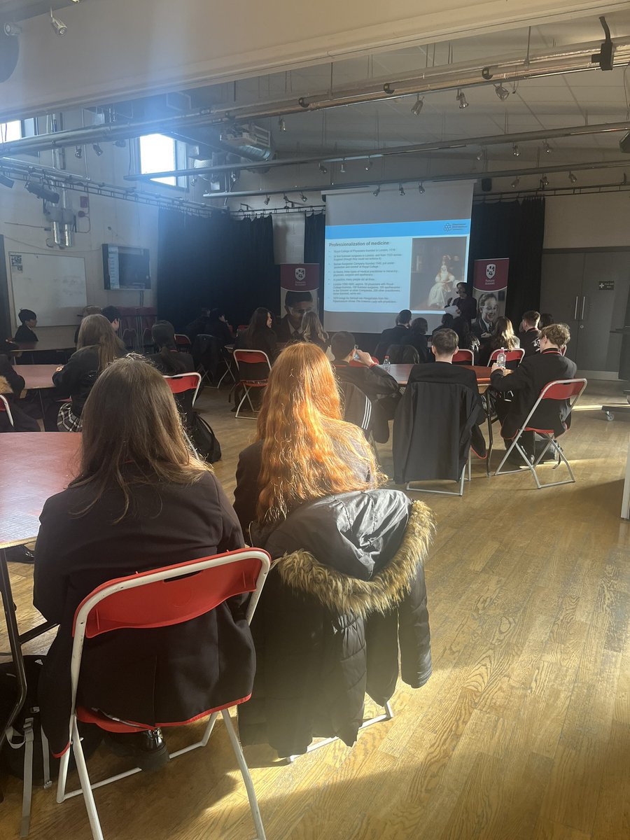 PadHumanities's tweet photo. Fantastic experience for our year 10 history cohort today, looking at Elizabethan medicine and sources!  Thank you to the fabulous @cath_fletcher, the year 10s really enjoyed the university experience. https://t.co/n8emJGEOxd