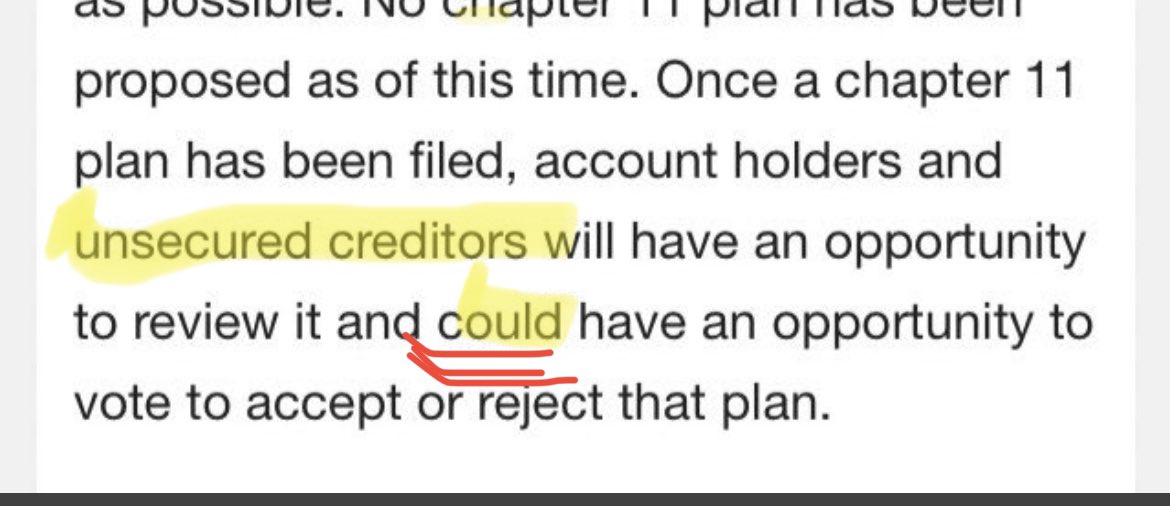 FFormsma's tweet photo. @SimonDixonTwitt @CelsiusUcc Could = prepare for cram down. “Lawyer speak”.🤨 https://t.co/re8gDdr8u5