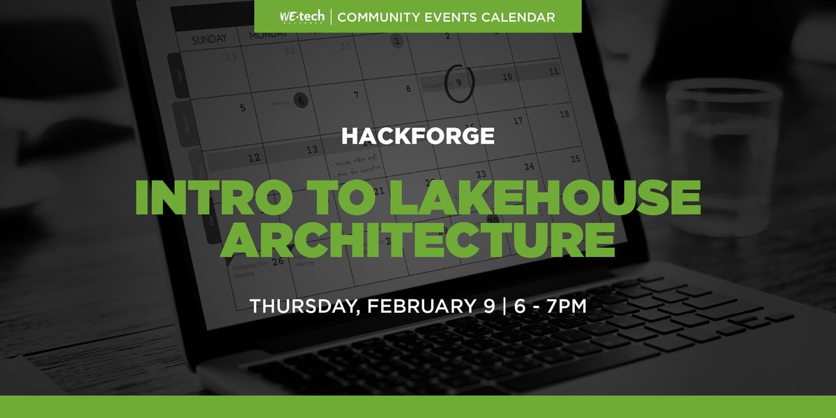 WEtechAlliance's tweet photo. 💻 @hackforge hosting a virtual event TOMORROW Feb 9 @ 6 - 7pm. Join @ThinkForDeepak, Microsoft Azure MVP, for a rundown of Azure Lakehouse - learn all about this modern data management architecture!
REGISTER FREE: https://t.co/WM4tWbFQZ1
More Events: https://t.co/QyzuEPkmLy https://t.co/FRHkVSt1VK