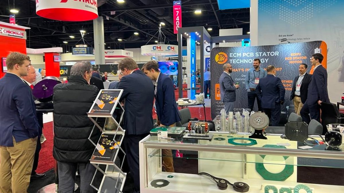 ECM has had another fantastic experience at #AHRExpo!

The team would like to thank all new and existing friends who stopped to check out #ECM's innovative technology.

Anybody that has not had the chance, drop by booth #C7337 to see ECM's #PCBstator solutions in action.