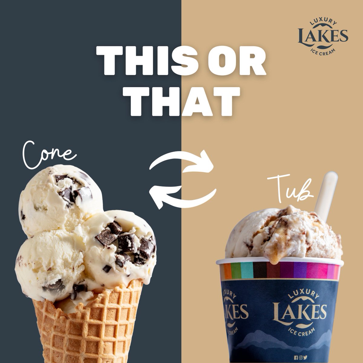 Lakes Ice Cream on Twitter "The debate to end all debates cone or