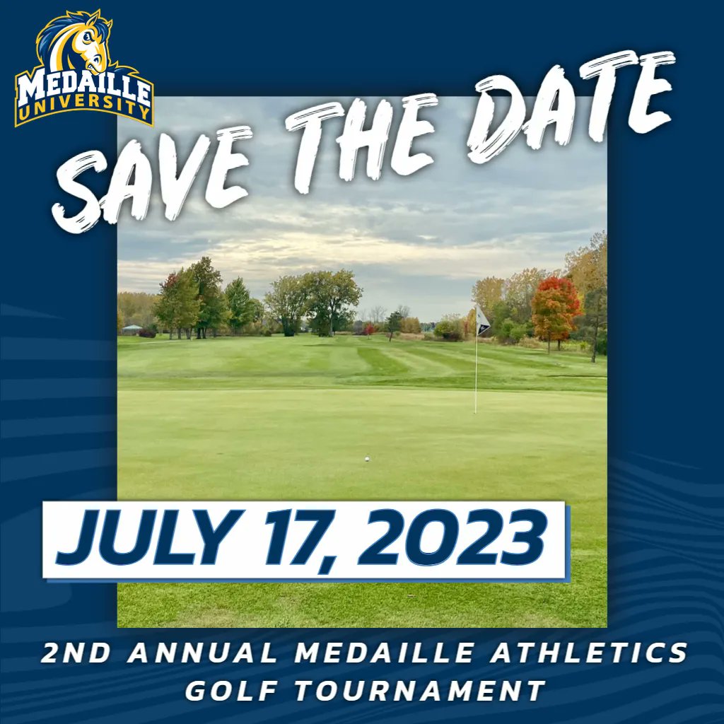 medaillemavs's tweet photo. ❗ HEY MAVS ❗ Be sure to save the date for the 2nd Annual Medaille Athletics Golf Tournament! More info coming soon! ⛳ 

#GoMavs | #HorsePower https://t.co/Aq3Jemzkyj