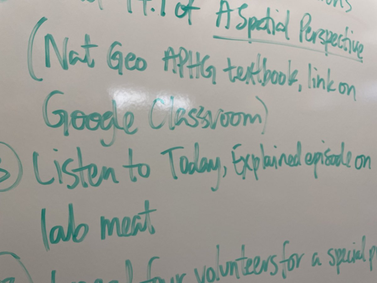 coachfisch_'s tweet photo. I love that I get the chance to share my favorite podcast, @today_explained, so often with my #APHumanGeo students. Will they be willing to eat lab meat?? https://t.co/kesEiVK6lq