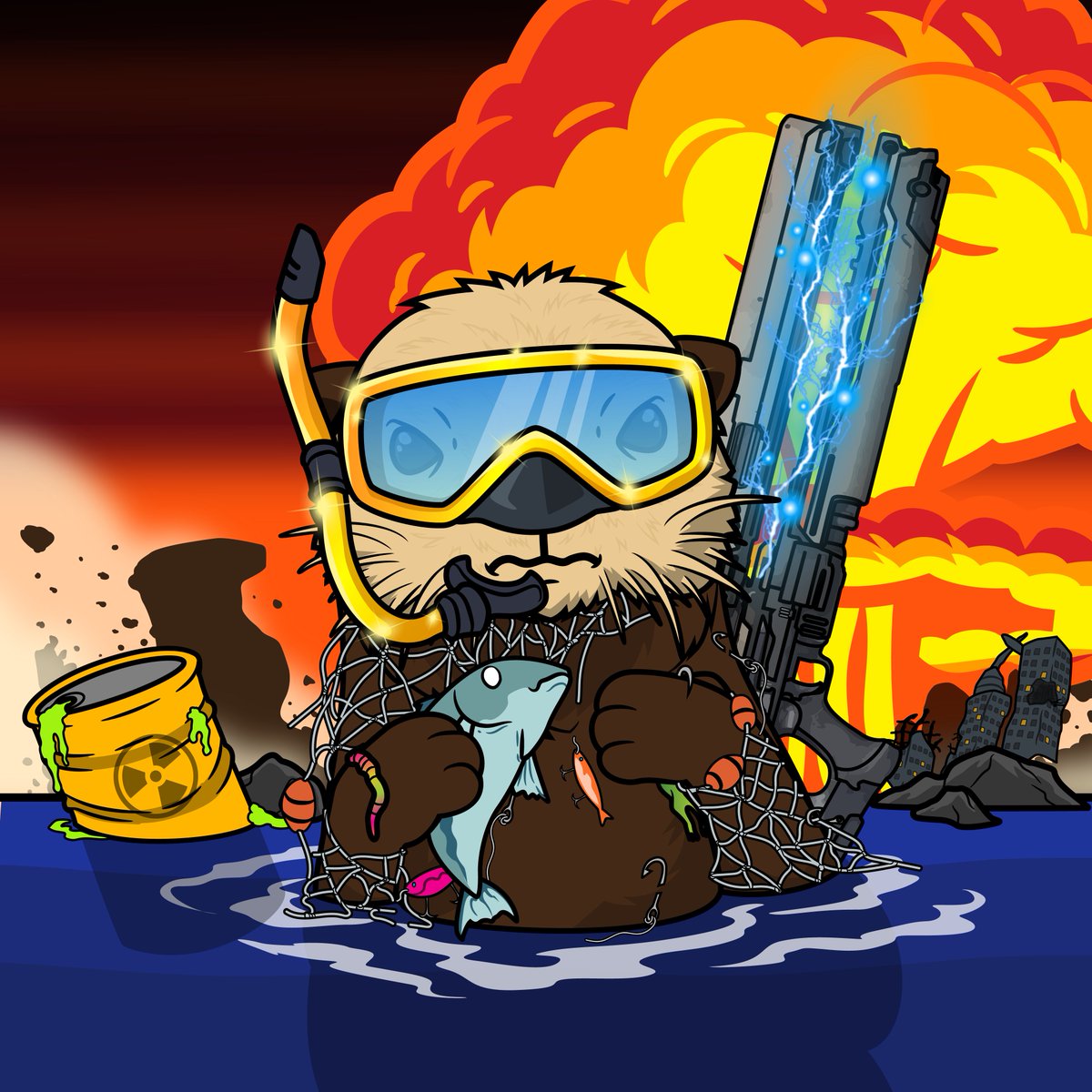 nft_otters's tweet photo. ✅ Win FREE 0.08 ETH NFT 🔥from the Otters: Total Annihilation drop (march 23rd)

When this tweet gets to 20 RTs and 40 likes we'll select one winner! 

but you'll get it free!

#NFTGiveaways #NFTGiveaway  #NFTCommunity  #NFTshill #nftcollectors #NFTs https://t.co/oSSXhhwsR8