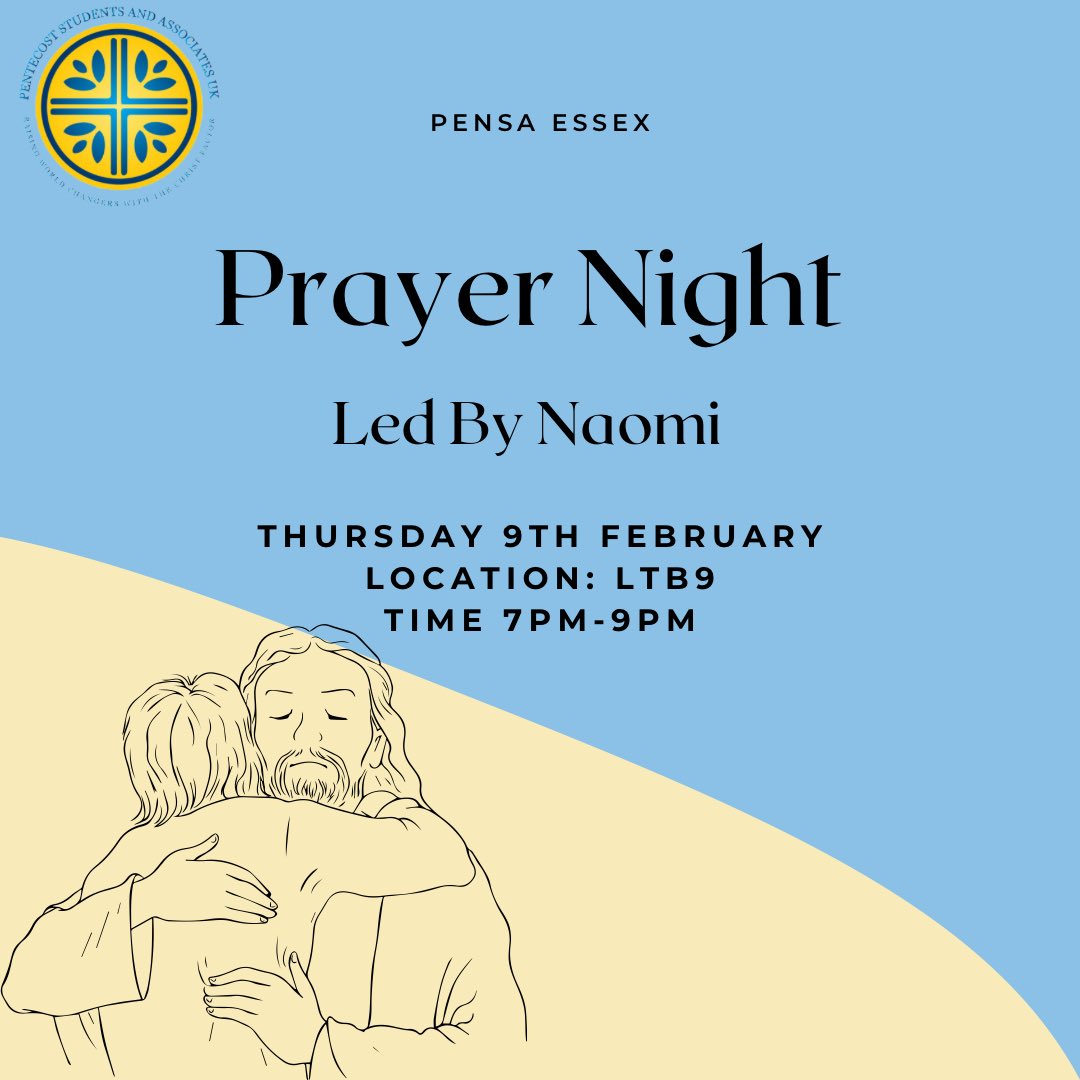 Join us tomorrow in LTB9 for a prayer session led by our president Naomi🔥❤️.