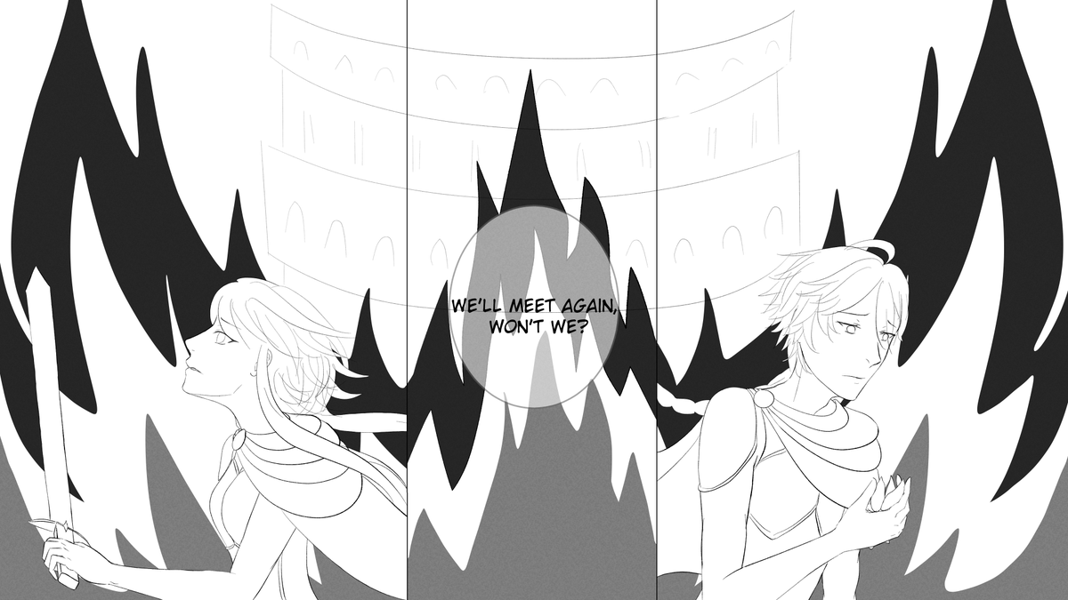 xuenarumi's tweet photo. Day 6 of Traveller Twins Week: "We'll meet again, won't we?"
Still in the ancient Roman brainrot for the twins, and still too lazy to color 🥹
@twinsweek #twinsweek https://t.co/vzCW3ZBNlv