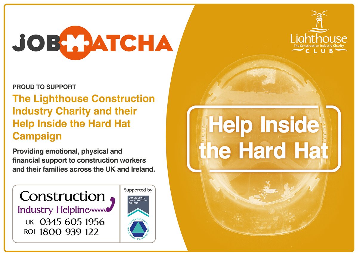 A huge thank you to <a href="/Jobmatchas/">Jobmatcha</a> for becoming Company Supporters by contributing to our cause. We're proud to have so many great supporters like you. 

#mentalhealth #construction #HITHH #charity