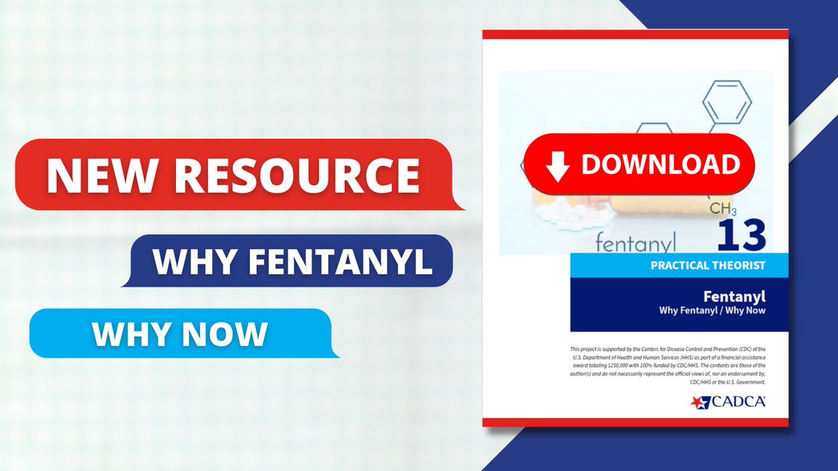 CADCA's tweet photo. Fentanyl is one of the most dangerous substances circulating in communities across America and has made primary prevention efforts more critical than ever. Access CADCA's latest Practical Theorist, made in partnership with the @CDCgov: https://t.co/ZoUXS7984M https://t.co/jul3pFe6Gu