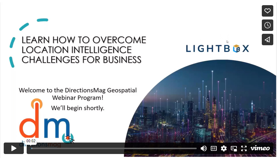 directionsmag's tweet image. Available for streaming now!
ow.ly/9y2r50MMyEx
#freewebinars #geospatial #webinars #locationintelligence