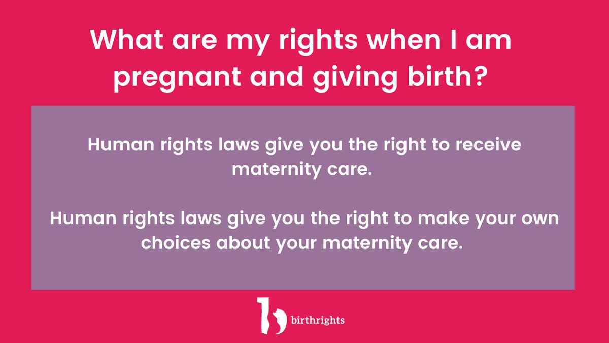The care that health professionals give you in maternity must respect your dignity and your freedom to make decisions about yourself (this freedom is called autonomy).