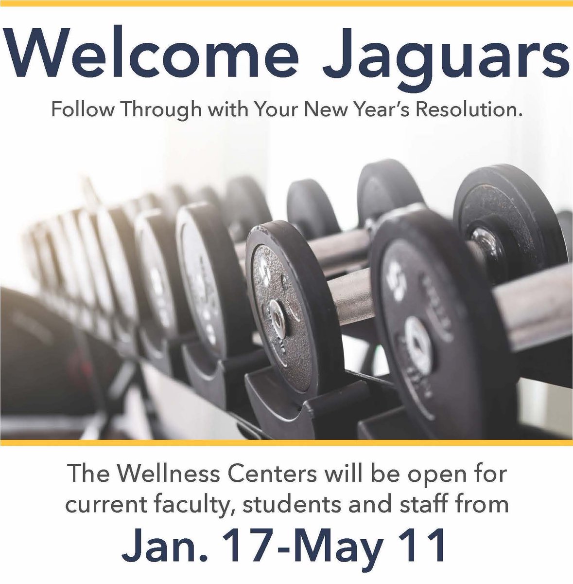stcjaguars's tweet photo. Jaguars, our wellness center, is open to students and staff. Share your selfies and tag us for a chance to be featured. #STCcares #Classof2023 #Wellnesscenter #Newyearnewme https://t.co/QTi61CjxvF