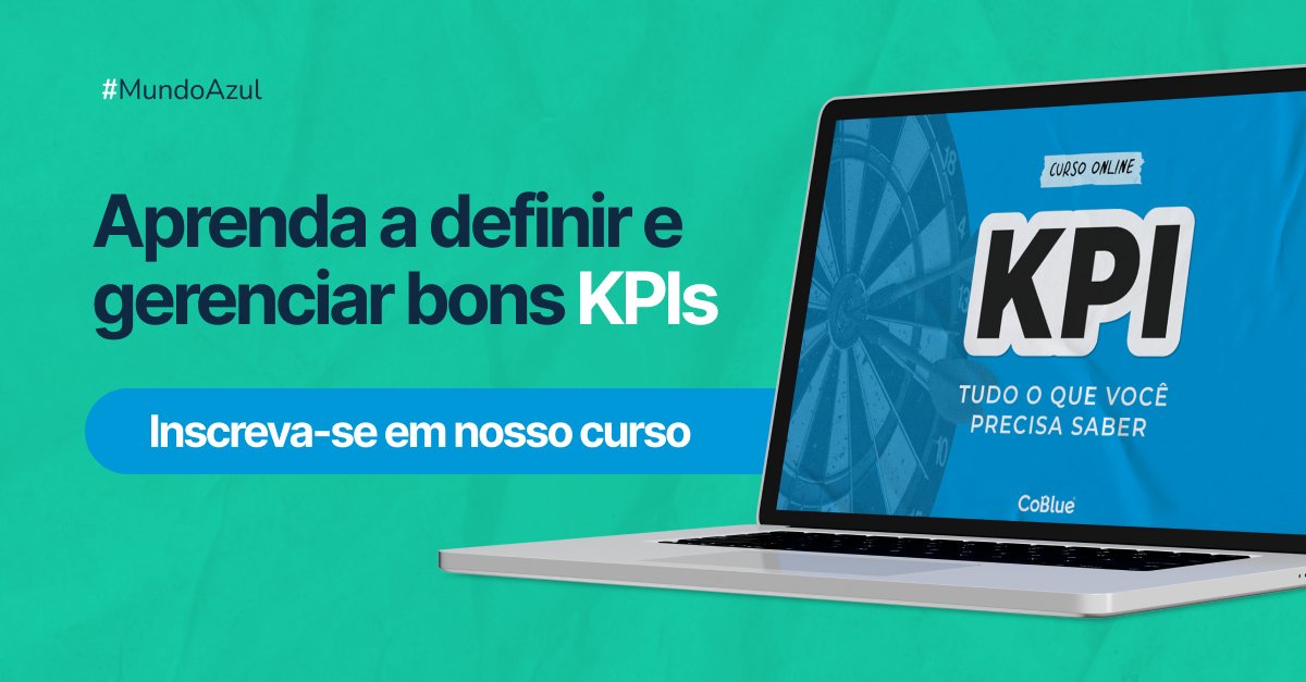 coblueoficial's tweet photo. Seja você um colaborador ou um lider, aprender a definir, selecionar e gerenciar bons KPIs é uma competência que não pode faltar no seu currículo.

Faça nosso curso online "KPI: Tudo o que você precisa saber", por apenas R$ 49,90.

Inscreva-se pelo link: https://t.co/CLaHBb9rlH https://t.co/aVwg8Gmvu5
