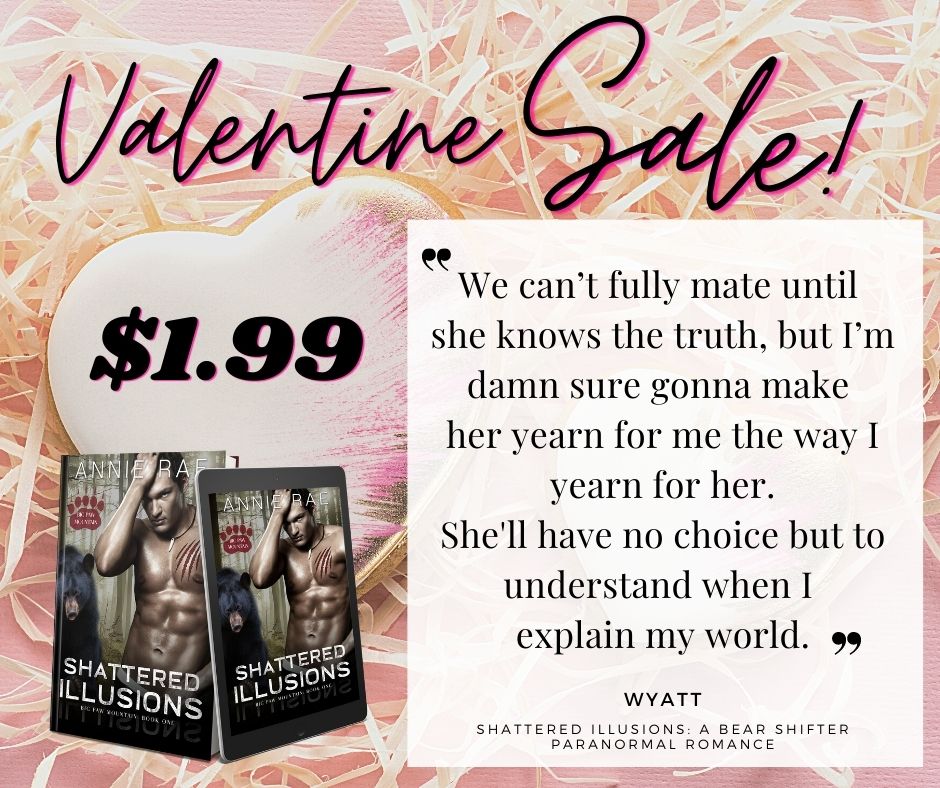 AnnieRae0097's tweet photo. SHATTERED ILLUSIONS: On sale for 7 DAYS! A little V-day celebration. https://t.co/Iw8NPrXrAH
Wyatt is the perfect #bookboyfriend to curl up w/at the end of the night. Strong, protective... explosive chemistry guaranteed to melt your panties off.
#booktweet #kindleunlimited #pnr https://t.co/NvZd566DeH