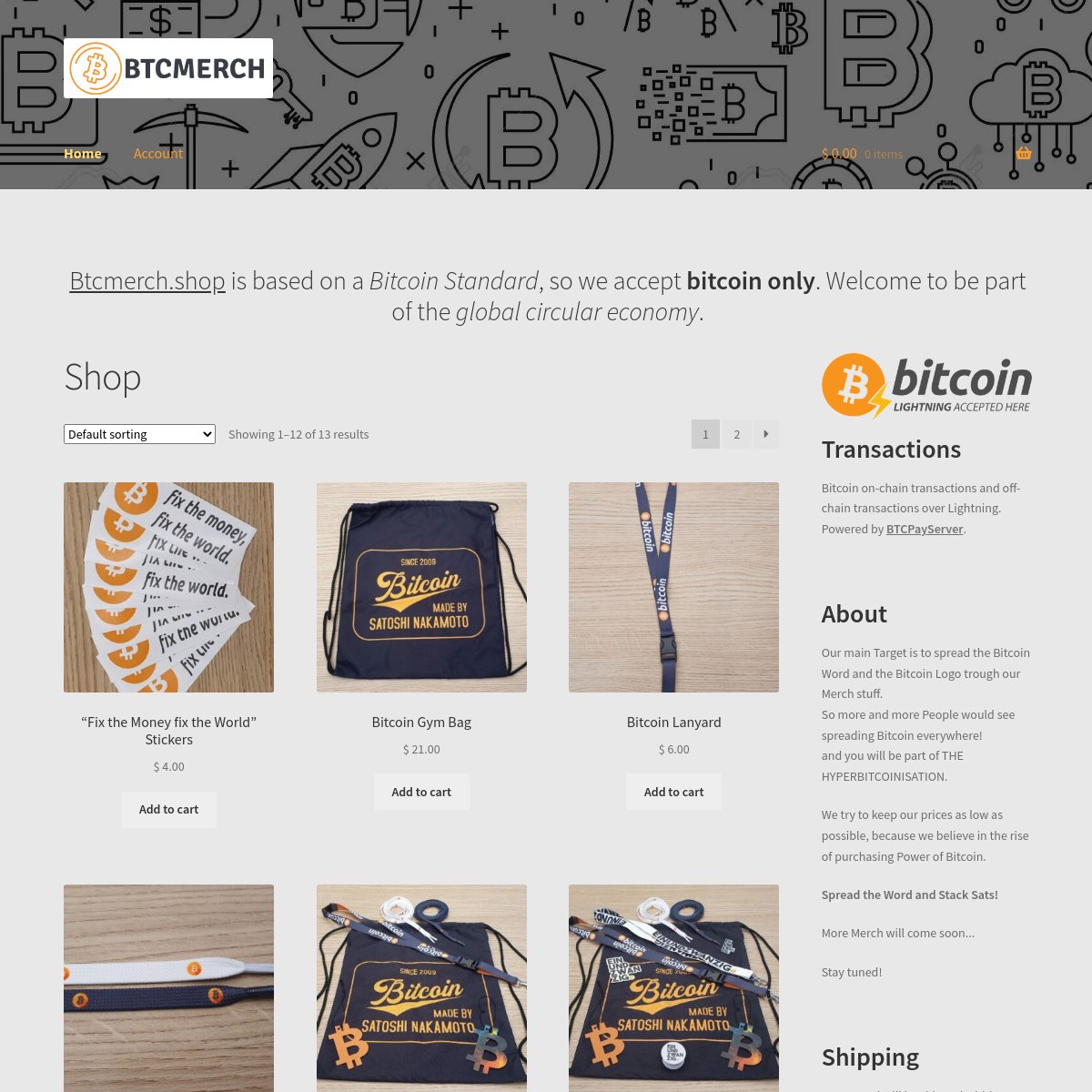 ⚡ New venue ⚡ BTC MERCH SHOP – From plebs for plebs @BtcMerchShop We sell BTC Merch for Plebs ;) LightningNetworkStores.com/e/btcmerch.shop #LN #btc #lightning #bitcoin #bitcoinLNS #LightningNetwork