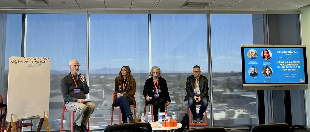 Kevin Wang (@kevinkwang) on Twitter photo #infyxroads panel on inclusion and accessibility to unlock the talent of every student including blind, deaf and neurodiverse. Richard Ladner of <a href="/uwcse/">Allen School</a>, Andreas Stefik of <a href="/unlv/">UNLV</a>, <a href="/edubeth1/">Beth Rosenberg</a>, and <a href="/deafkidscode/">Shireen Hafeez</a>. <a href="/InfyFoundation/">Infosys Foundation USA</a> #CSforAll #infyxroads panel on inclusion and accessibility to unlock the talent of every student including blind, deaf and neurodiverse. Richard Ladner of <a href="/uwcse/">Allen School</a>, Andreas Stefik of <a href="/unlv/">UNLV</a>, <a href="/edubeth1/">Beth Rosenberg</a>, and <a href="/deafkidscode/">Shireen Hafeez</a>. <a href="/InfyFoundation/">Infosys Foundation USA</a> #CSforAll