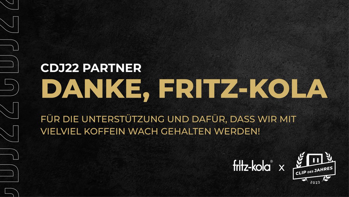 Werbung: Auch in diesem Jahr sitzen wir nicht auf dem Trockenem! <a href="/fritzkola/">Meister</a> sorgt wieder für die passenden Erfrischungen! Danke, dass ihr seit Jahren dieses Projekt erfrischt!

#TwitchDE #FritzKola